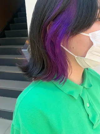 ショート カラー ヘアアレンジ yuka .のヘアスタイル
