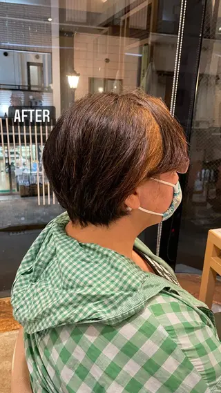 ショート レイヤーカット 特化型シオンのヘアスタイル