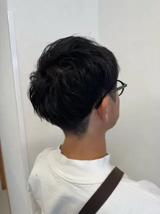 ショート メンズ パーマ/ハイトーン /吉田眞のヘアスタイル