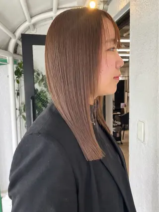 ミディアム カラー 🔥二刀流美容師🔥 渋谷/近澤瑠以✂︎のヘアスタイル