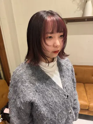 ショート 🦋ブリーチなしダブ ルカラー🌈MEGUのヘアスタイル