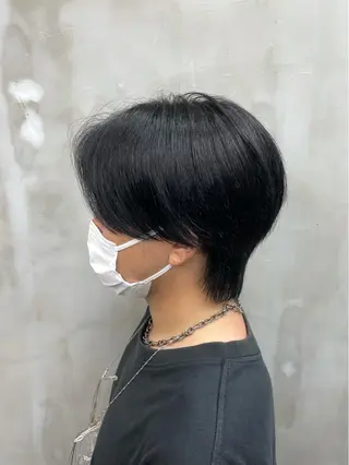 ミディアム メンズ メンズサロン代表 曲がる縮毛矯正のヘアスタイル