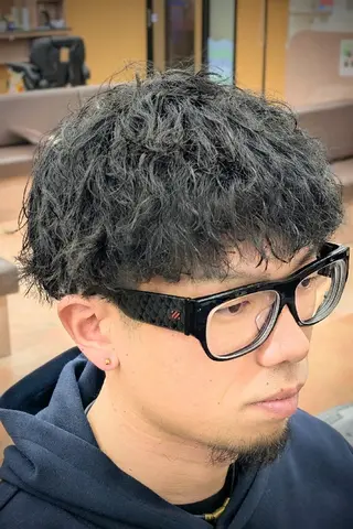 ショート パーマ 理容プラージュ燕三条 福井のヘアスタイル
