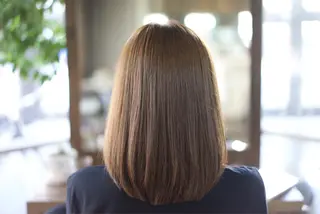 ミディアム 元重 宣博のヘアスタイル