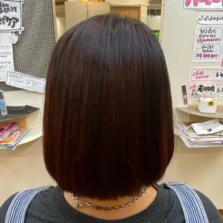 ミディアム 縮毛矯正モデル募集中 美容室HATSUのヘアスタイル
