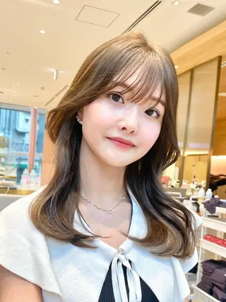 セミロング 韓国くびれレイヤー 🇰🇷はづきのヘアスタイル