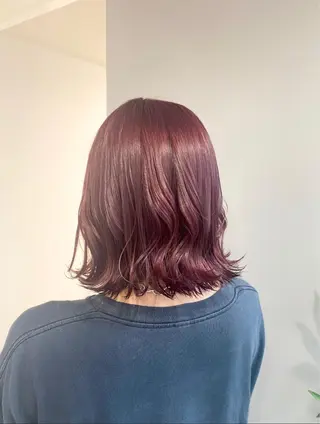 ミディアム カラー ヘアアレンジ ボブ /ニュアンス/ satomi🧸💖のヘアスタイル