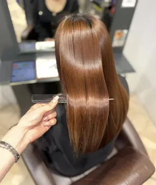 パーマ ロング カラー リピート90%超/縮 毛矯正/髪質改善井口のヘアスタイル