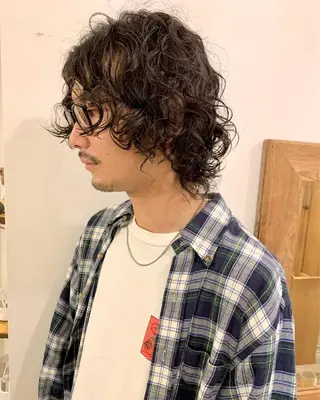 ショート パーマ メンズ 🌿ボブ パーマ高橋啓太🌿のヘアスタイル