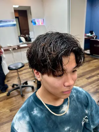 ショート カラー パーマ メンズ 渋谷 洸貴のヘアスタイル