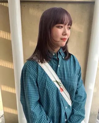 ミディアム カラー Manaka🟤 今泉　Musiiikのヘアスタイル