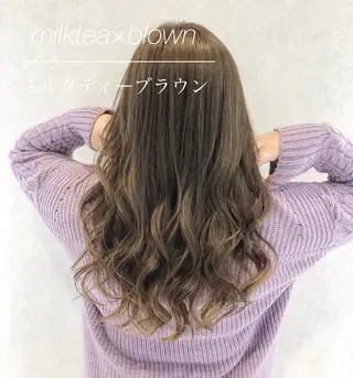 セミロング カラー 🦋シールエクステ /韓国/リアラ🦋のヘアスタイル