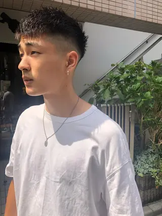メンズ 🌈圧倒的デザイン パーマ　関和希のヘアスタイル