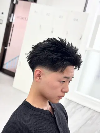 メンズ KanedaRio パーマ/フェードのヘアスタイル