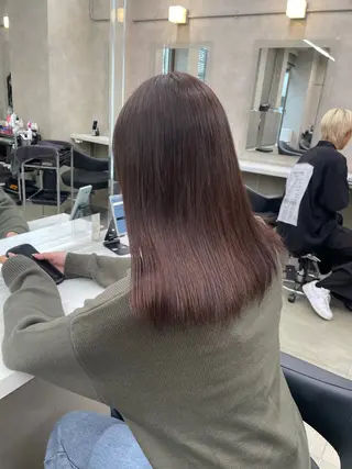 セミロング カラー ヘアアレンジ 💗横浜美容室 💗HARUNAのヘアスタイル