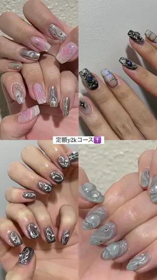ネイル パラあり！フィルイン 美フォルムのネイルデザイン