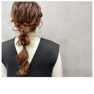 ロング カラー パーマ ヘアアレンジ メンズ キッズ TopStylist ✂︎ Azumaのヘアスタイル