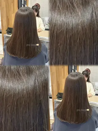セミロング カラー 韓国ヘア ‎⟡.·KANA🐥のヘアスタイル