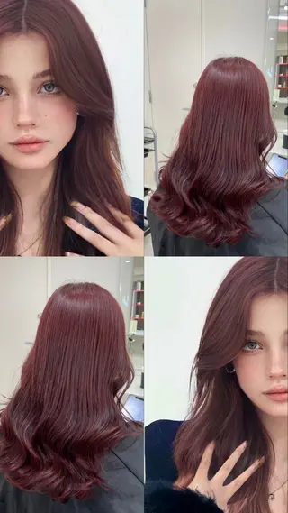 ロング カラー 🤍韓国大人っぽ ベージュMAI🤍のヘアスタイル