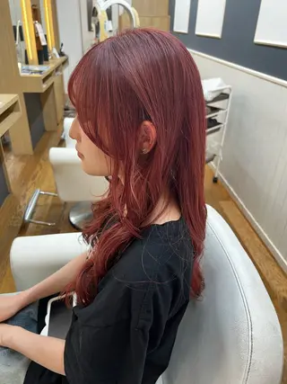 ロング カラー ✂︎HITOMI✂︎ 副店長のヘアスタイル