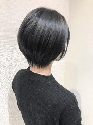 ショート カラー 三鷹で1番ショート ボブをカットする新谷のヘアスタイル