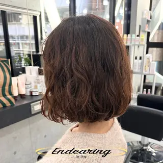 パーマ Endearing 銀座/レイヤーカットのヘアスタイル