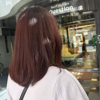 ミディアム カラー 山崎 絵莉香のヘアスタイル