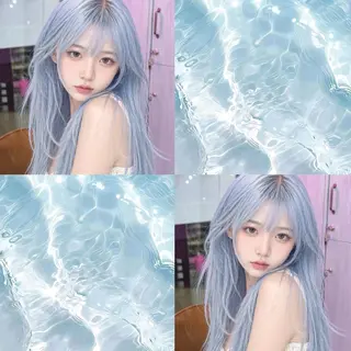 ロング ブリーチ✖️レイヤー MANATO🎨🌈のヘアスタイル