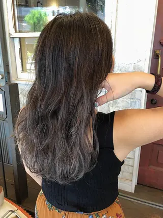 セミロング カラー hair  salon Zöld.所属・KAIBORI ASUKAのヘアスタイル