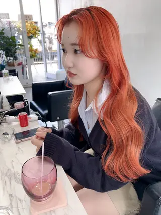 ロング カラー 🪞上品で可愛い韓国 ヘア🪞Rikutoのヘアスタイル