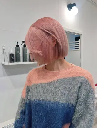 ショート カラー SEINA️️/烏丸 ブリーチ/ハイトーンのヘアスタイル