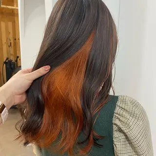 セミロング カラー 🪭risa 暖色/レイヤー🪭のヘアスタイル