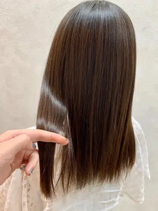 セミロング 加藤 遥花のヘアスタイル
