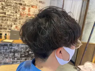 ショート パーマ ヘアアレンジ メンズ MODE K’s川西 瀧尻光のヘアスタイル