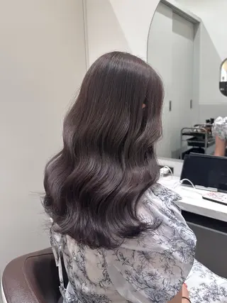 セミロング カラー 矢野 晃平のヘアスタイル