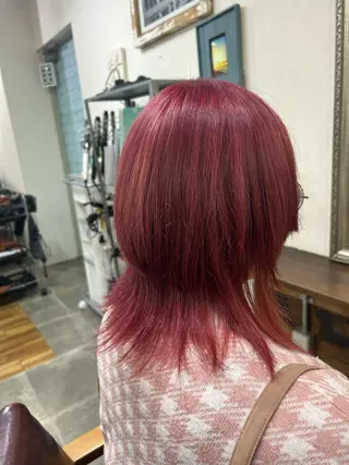 ミディアム カラー メンズパーマ 髪質改善☆有馬のヘアスタイル