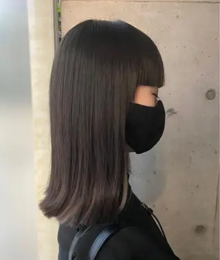 セミロング 骨格補正カット /マンツーマン/のヘアスタイル
