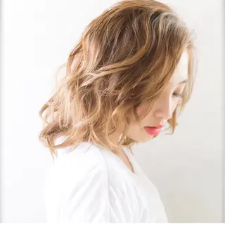 ミディアム 山田 翔吾のヘアスタイル