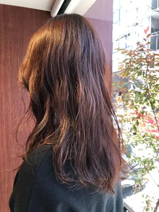 ミディアム カラー 池田 寿子のヘアスタイル