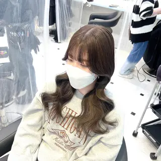 ミディアム カラー ヘアアレンジ 💖韓国ヘアの匠 💖TAKUMI💖のヘアスタイル
