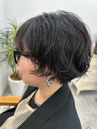 ショート パーマ 完全個室/ケアカラー 🌟misaki🌟のヘアスタイル