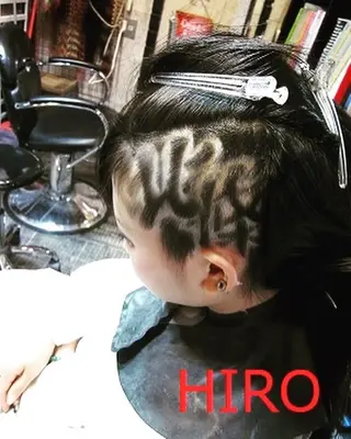 ミディアム カラー メンズ キッズ Hiro ヒロのヘアスタイル