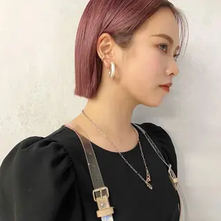 ミディアム カラー 🌱大人ハイトーン RENのヘアスタイル