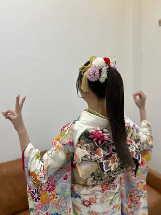 ロング 堀 大輔のヘアスタイル