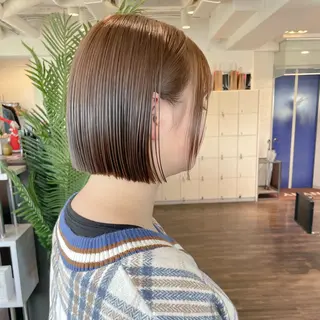 ミディアム カラー 似合わせヘア🤍 面田法子のヘアスタイル