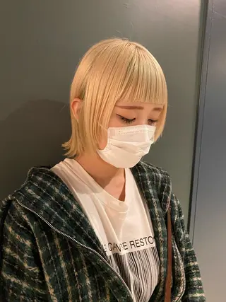 ミディアム カラー stylist トモヤのヘアスタイル