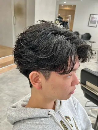 ショート パーマ メンズ 新潟メンズパーマ 新潟駅/小田拓実のヘアスタイル