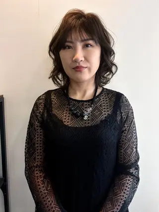 ヘアアレンジ ボブパーマ／アレンジ Onのヘアスタイル