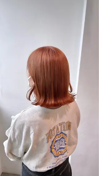 ミディアム トレンドモテカラー 🩷色落ちまで可愛くのヘアスタイル