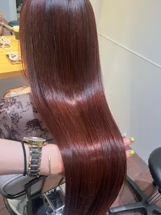ロング マンツーマン 縮毛矯正/マユコのヘアスタイル